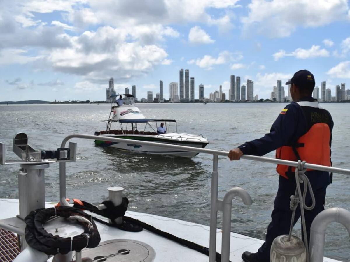 Dimar inspecciona embarcaciones en zona insular de Cartagena