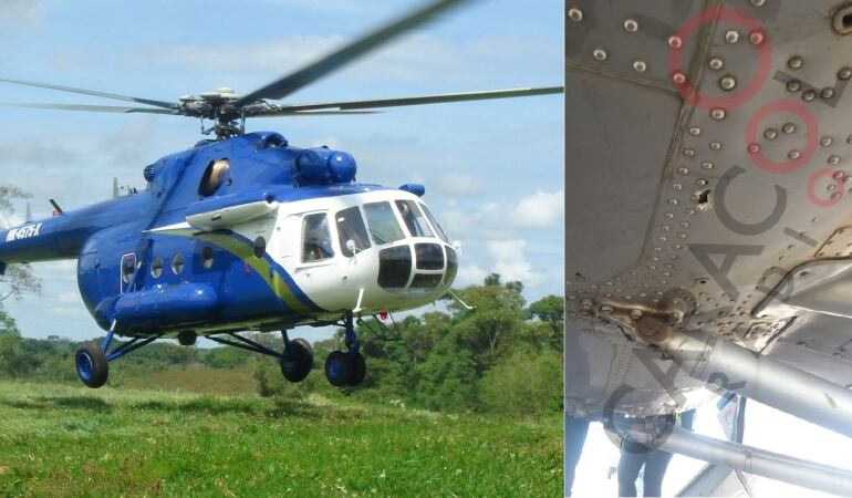 Impacto de bala en la aeronave que transportaba el personal de Ecopetrol