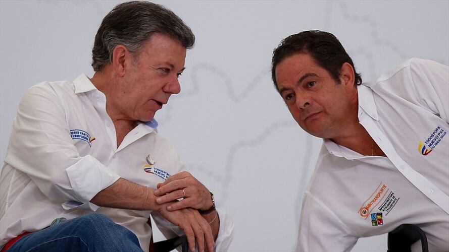Vargas Lleras y Juan Manuel Santos . Foto: Colprensa