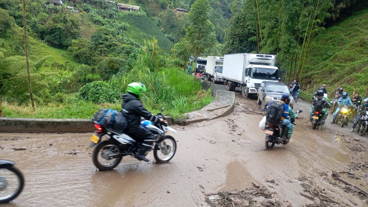 Lluvias causan afectaciones en las vías del norte del departamento de Caldas
