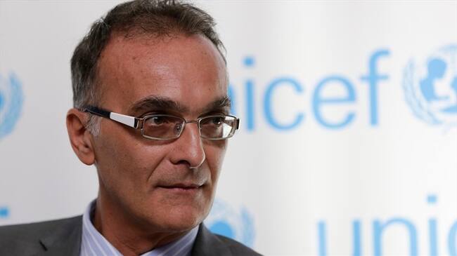 Roberto de Bernardi, representante de Unicef en Colombia. Foto: Colprensa