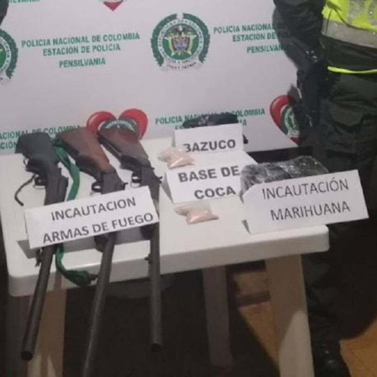 Decomisadas armas de fuego y estupefacientes en Pensilvania
