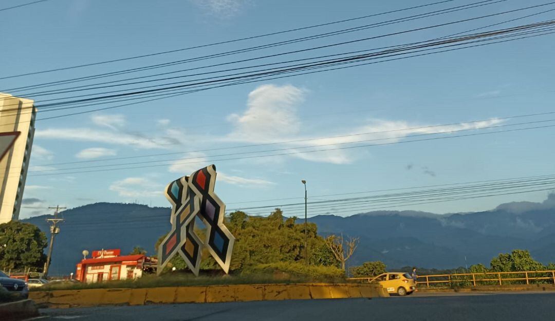 Glorieta en el sector de la avenida centenario de Armenia