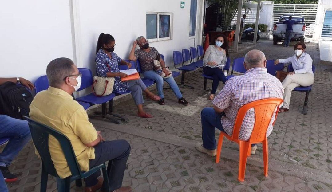 El director de Gestión del Riesgo se reunió con los representantes de los damnificados