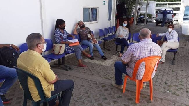 El director de Gestión del Riesgo se reunió con los representantes de los damnificados