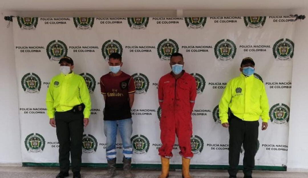 Luis Alejandro Comba, de 44 años de edad y Arley Charry Rivera