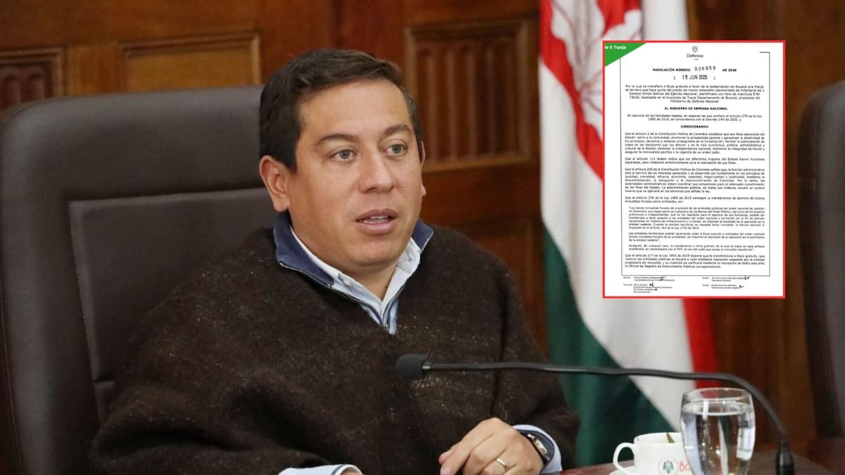 La Nación cede predios estratégicos en Tunja y Puerto Boyacá al Gobierno departamental