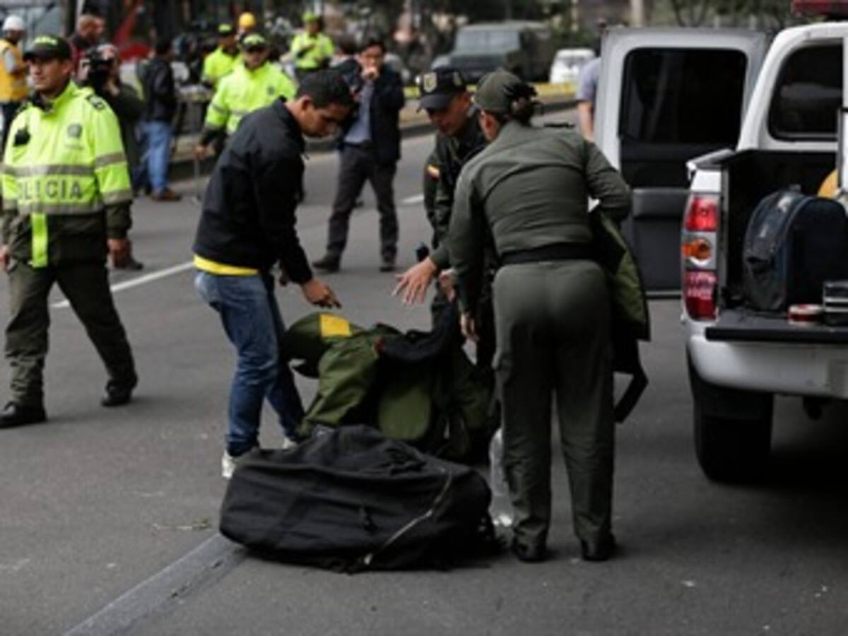 Policía de Bogotá admite que no había explosivos en maletín abandonado