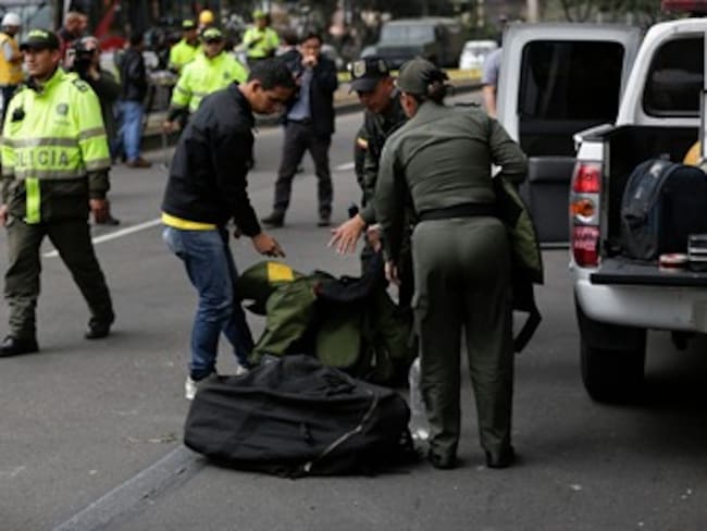 Policía de Bogotá admite que no había explosivos en maletín abandonado