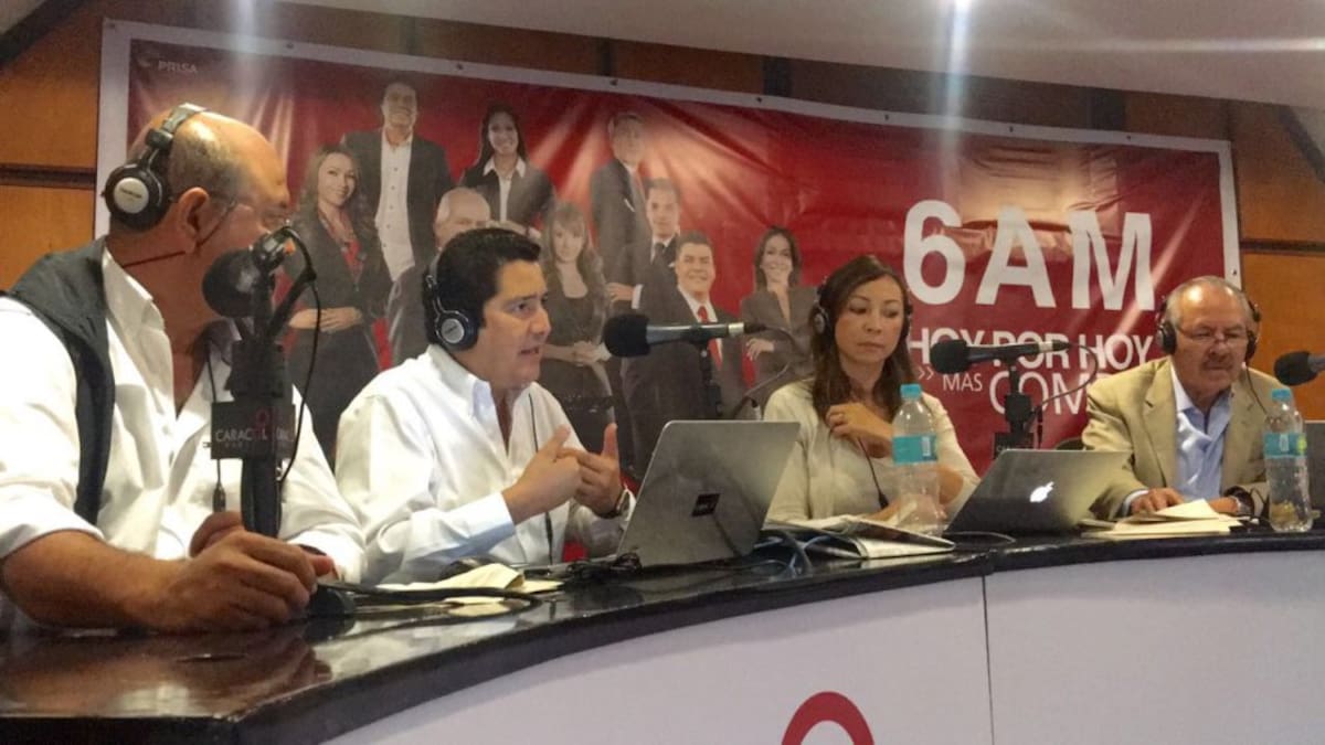 Victor Polo de Radio Galeón de Caracol Radio Santa Marta hace parte de la mesa de trabajo de 6Am Hoy por Hoy esta mañana.