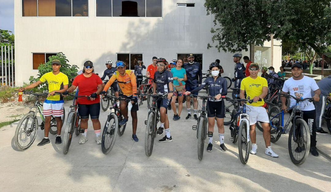 “Pedaleando por la vida”, busca la integración de los habitantes de este municipio de Bolívar