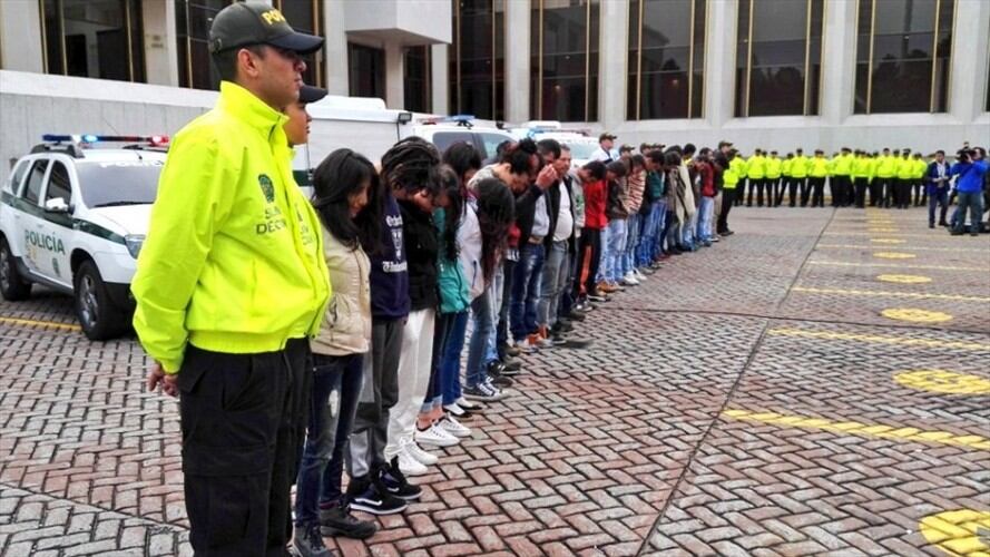 90 personas fueron detenidas. Foto: Policía Nacional