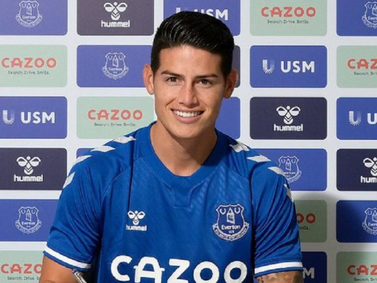 James Rodríguez es oficializado como nuevo jugador del Everton