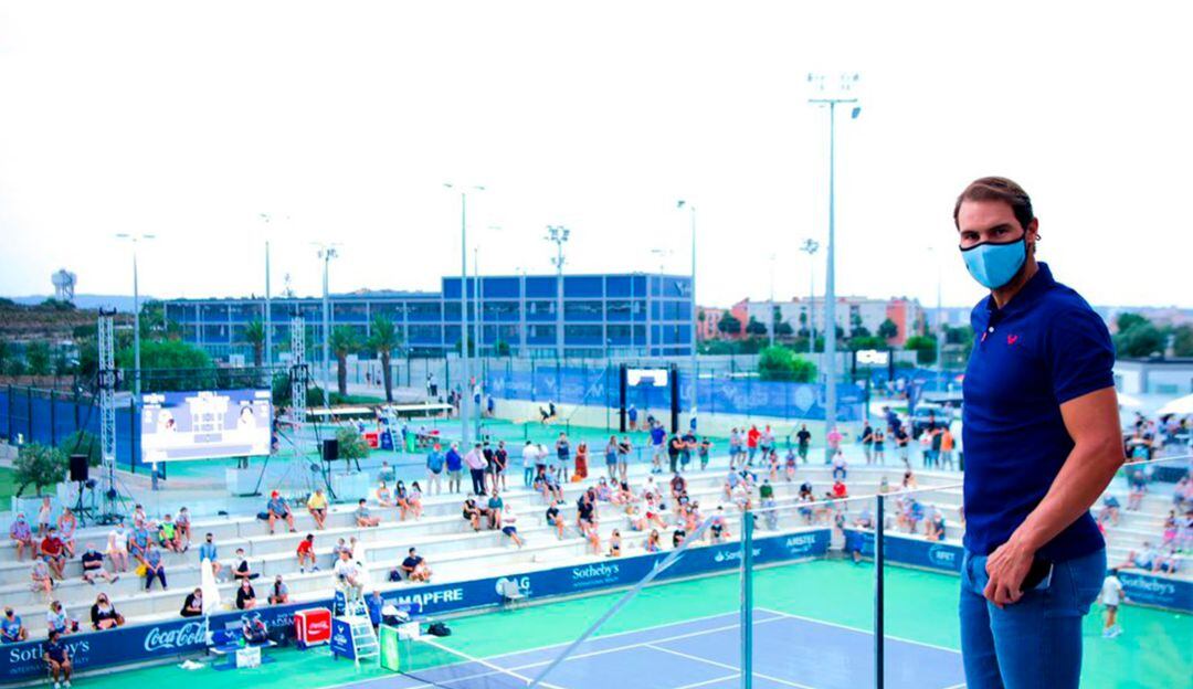 Rafael Nadal en el Challenger de su Academia en 2021
