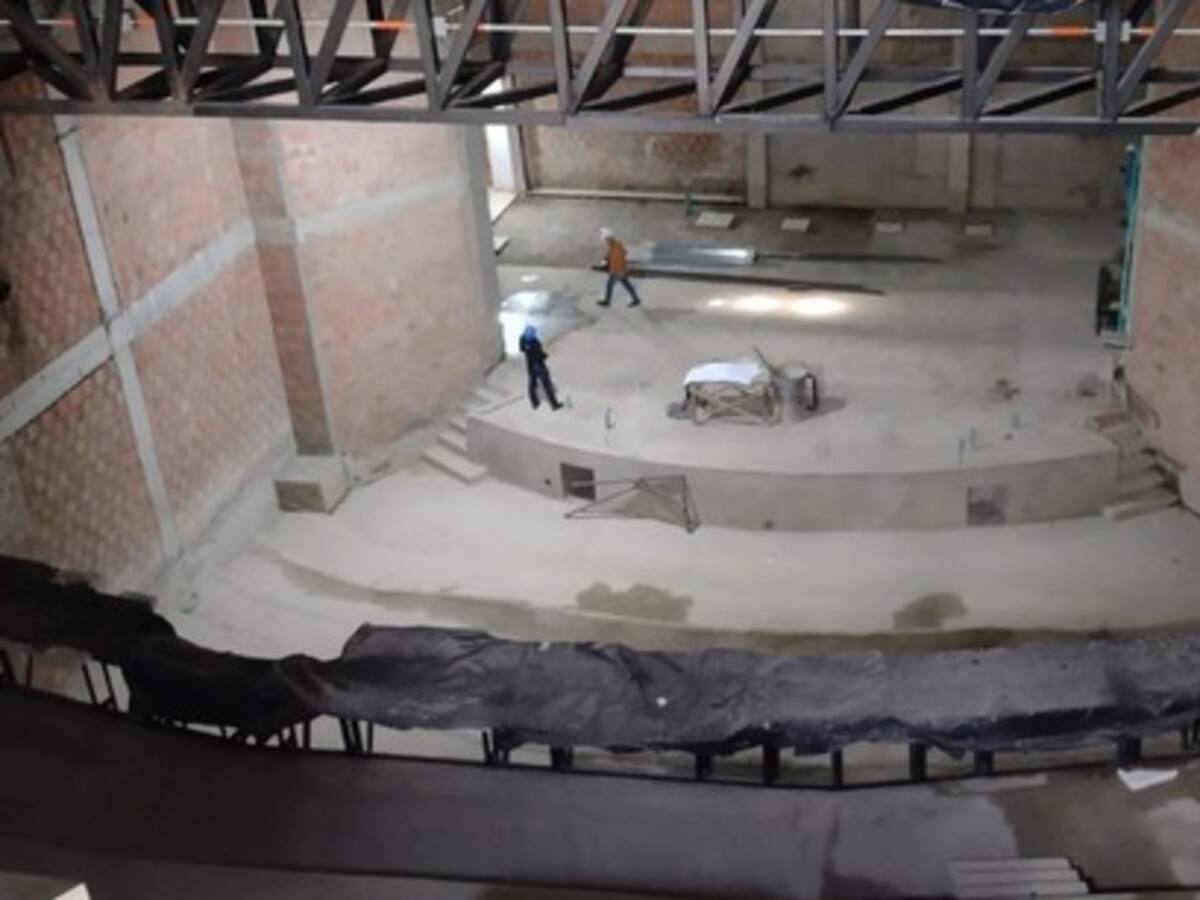 Denuncian nuevos retrasos en la entrega del teatro municipal de Santa Rosa de Cabal