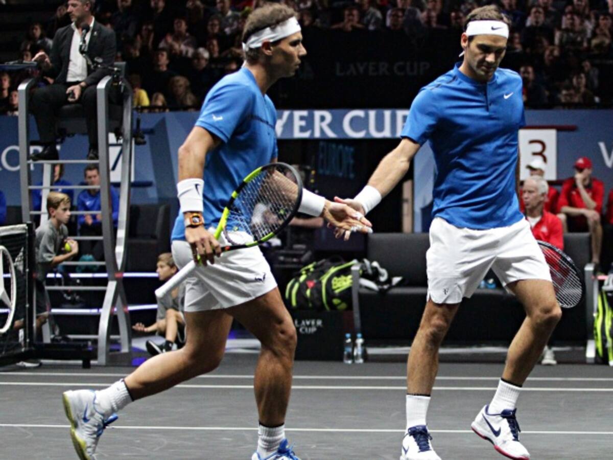 En un partido para la historia, Federer y Nadal vencen a Querrey y Sock en dobles