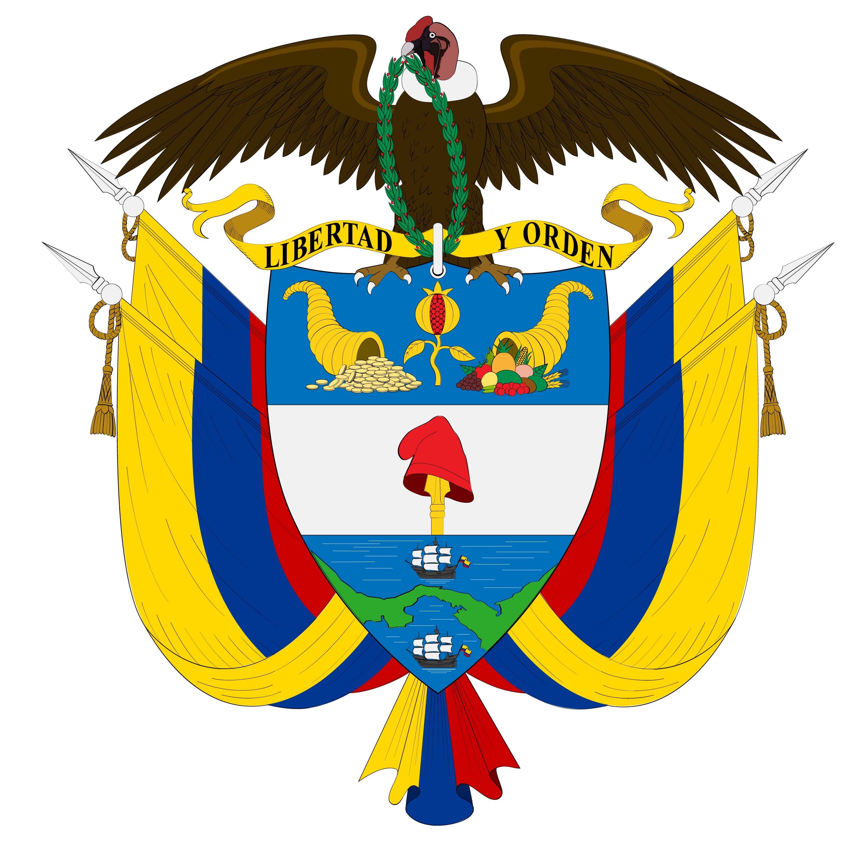 Escudo de Colombia (Foto vía Getty Images)