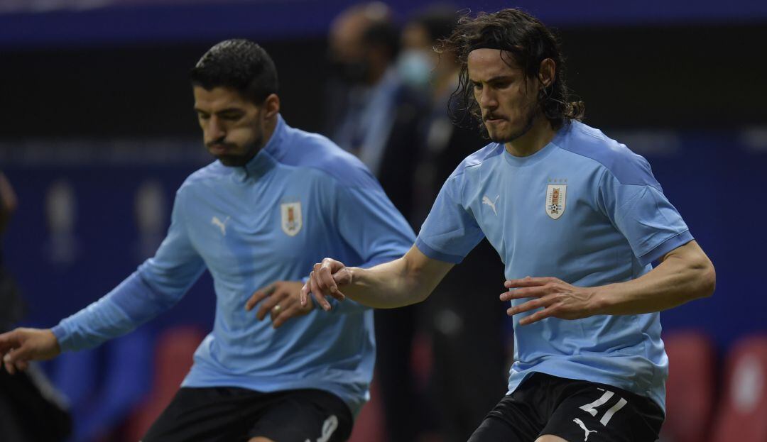 Luis Suárez y Edinson Cavani