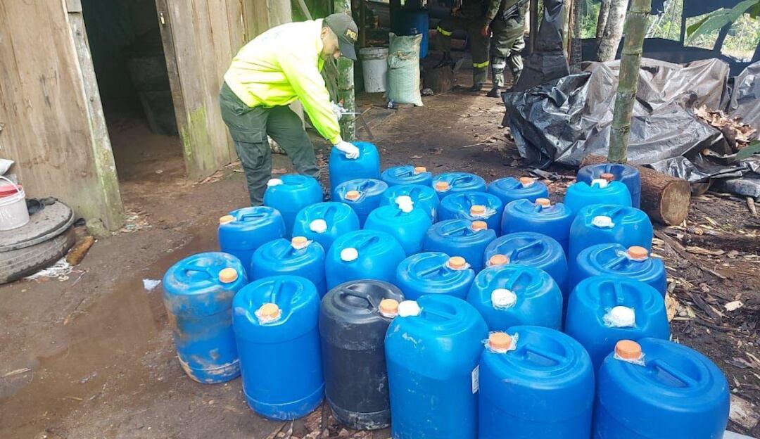 Fueron destruidos dos laboratorios de cocaína en el Putumayo