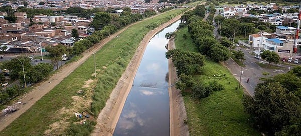 Foto: Jarillón del Río Cauca - Alcaldía de Cali