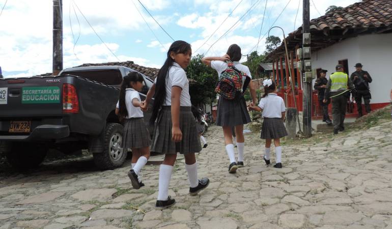 En Caldas buscan a los estudiantes
