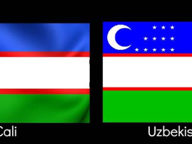 Caleños descubrieron que la bandera de la ciudad es idéntica a la de Uzbequistán