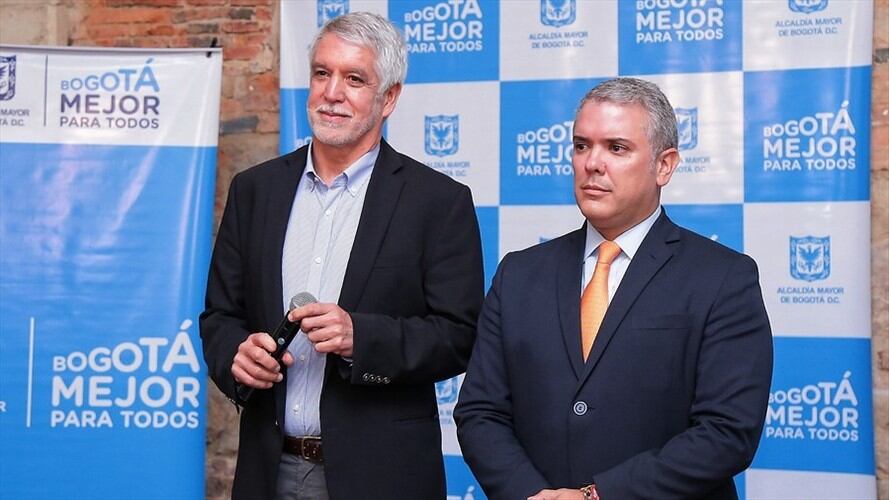 Se produjo la primera reunión entre el presidente electo de Colombia, Iván Duque y el alcalde de Bogotá, Enrique Peñalosa. Foto: Colprensa