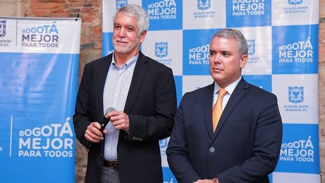 Se produjo la primera reunión entre el presidente electo de Colombia, Iván Duque y el alcalde de Bogotá, Enrique Peñalosa. Foto: Colprensa