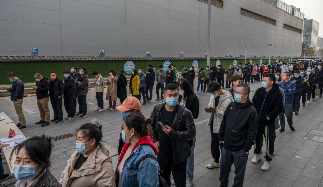 Pruebas masivas contra el coronavirus en China.                Foto: Getty 