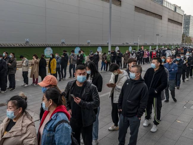 Pruebas masivas contra el coronavirus en China.                Foto: Getty 
