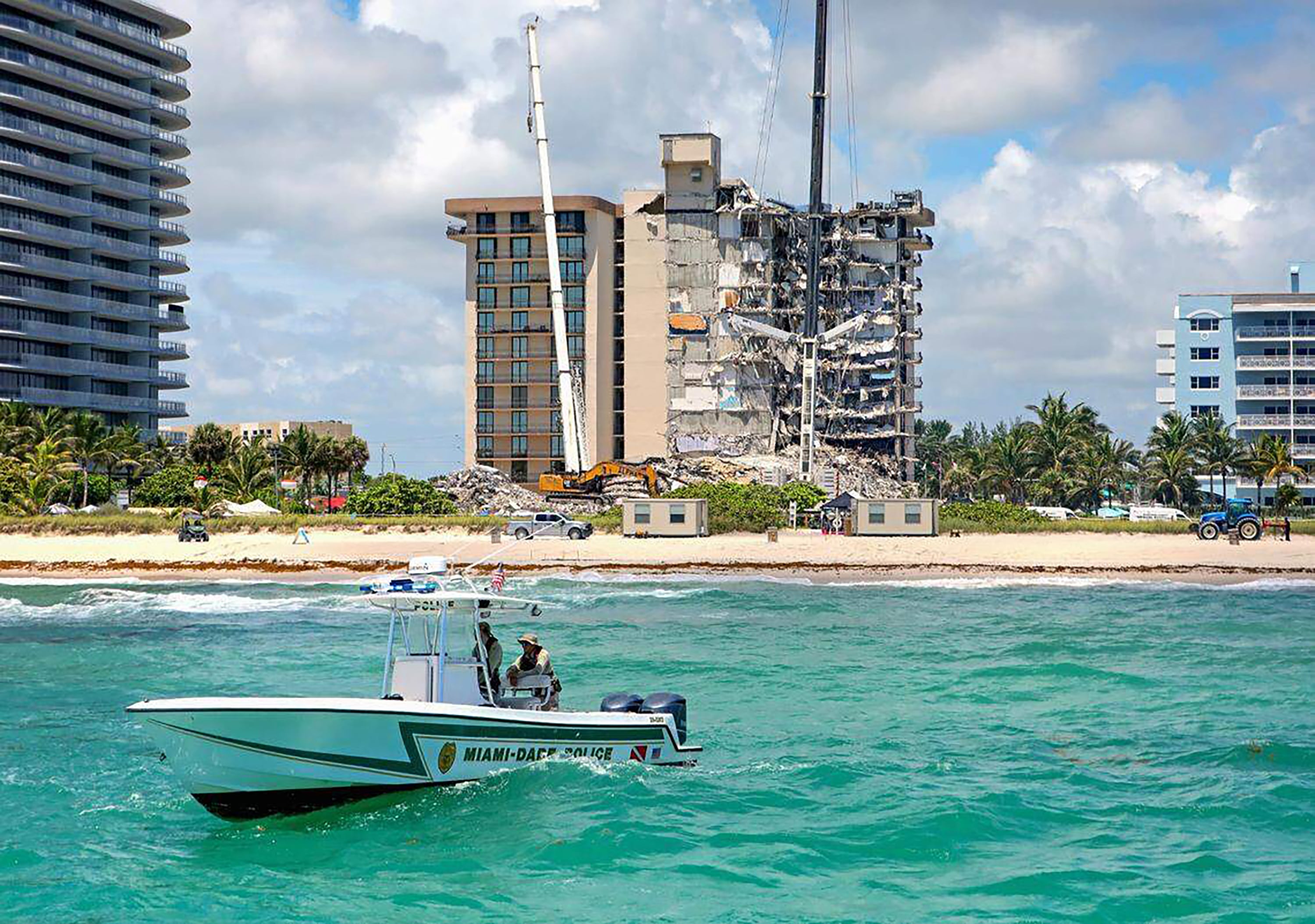Colapso de la torre Champlain en Miami habría comenzado semanas atrás por fallas en la estructura: Getty Images.