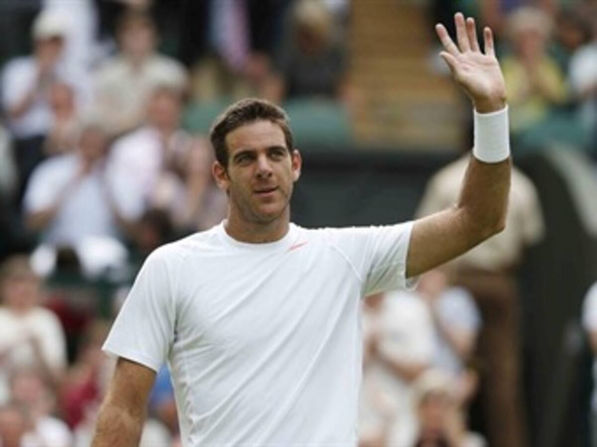 Juan Martín del Potro avanza a los octavos de final en Wimbledon