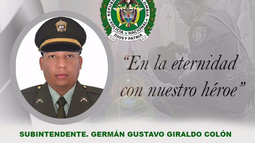 Asesinan a subintendente de la Policía en Remedios. Foto: Policía Antioquia