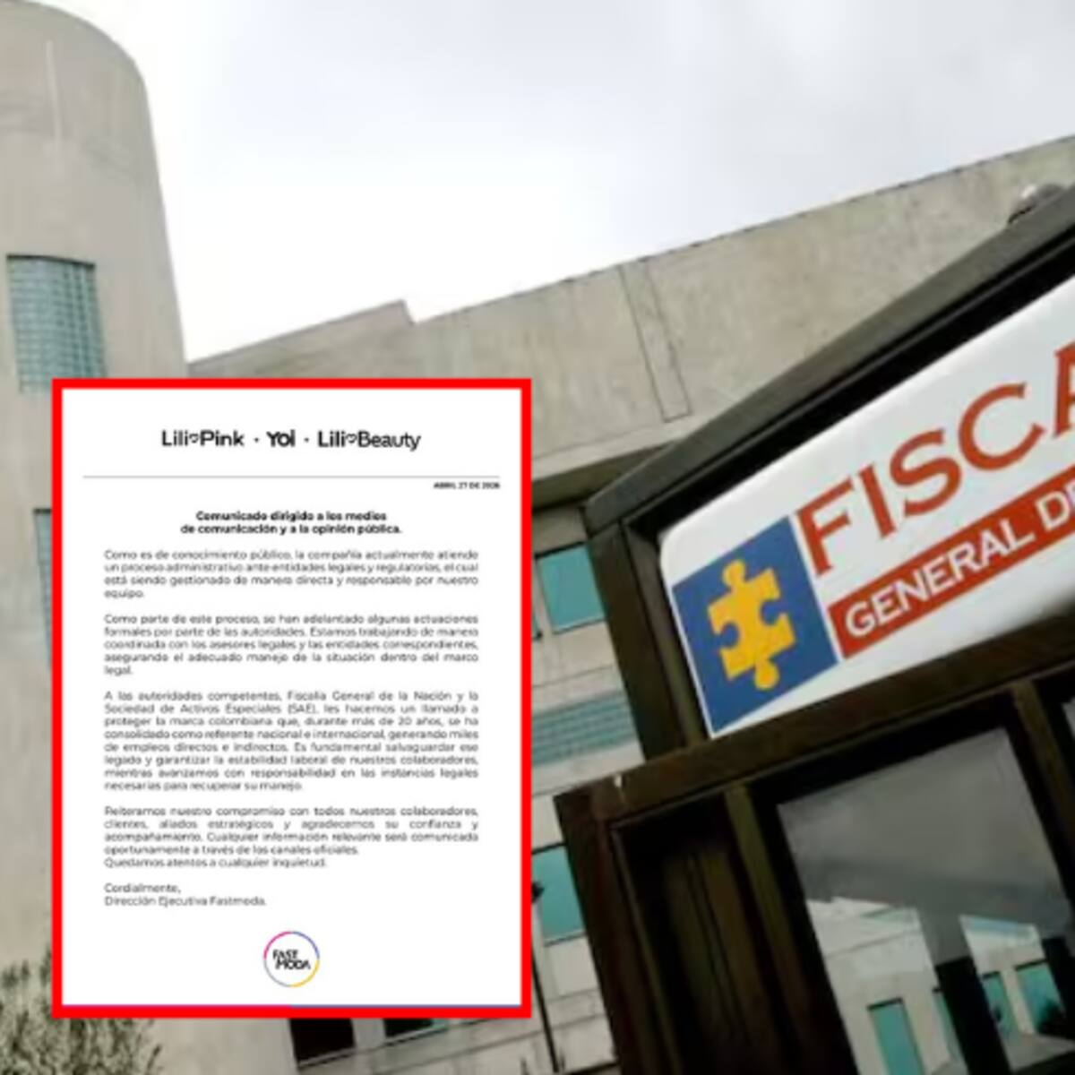 Lili Pink responde tras operativo de la Fiscalía por lavado de activos y contrabando