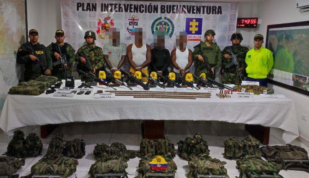 Los siete capturados era del Grupo Armado Organizado Residual Estructura Sexta “Columna Móvil Jaime Martínez”.