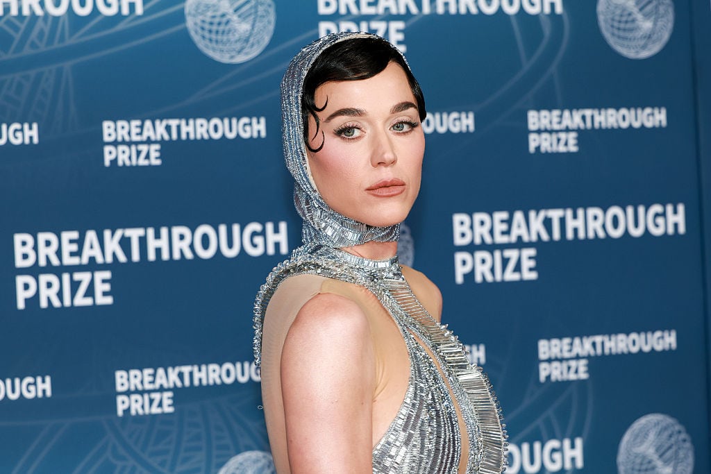 SANTA MONICA, CALIFORNIA - APRIL 05: Katy Perry attends the 11th Breakthrough Prize Ceremony at Barker Hangar on April 05, 2025 in Santa Monica, California. (Photo by Matt Winkelmeyer/FilmMagic)