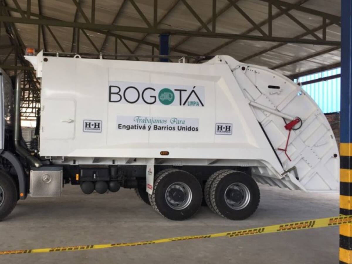 Este fin de semana empiezan a rodar los nuevos camiones de basura en Bogotá