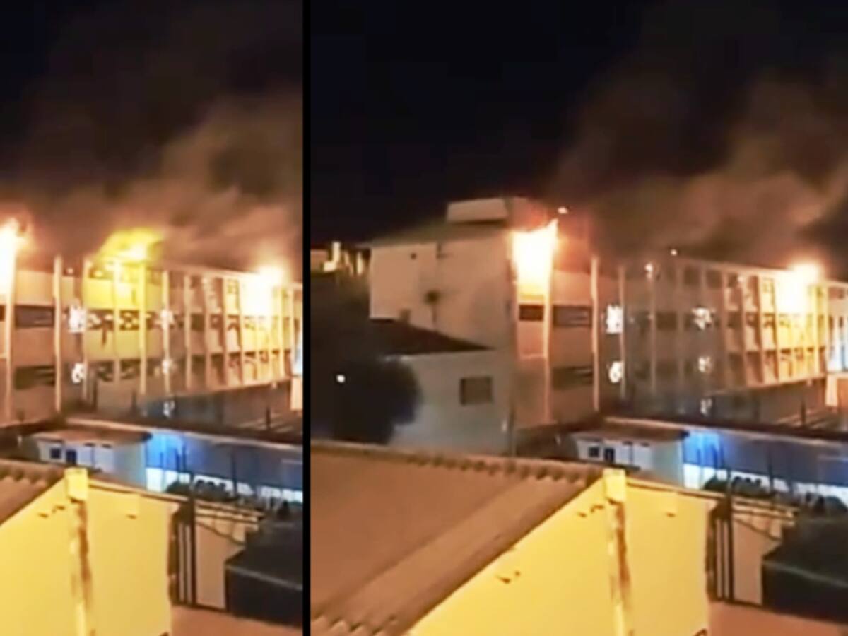 Incendio en la cárcel del municipio de Pamplona