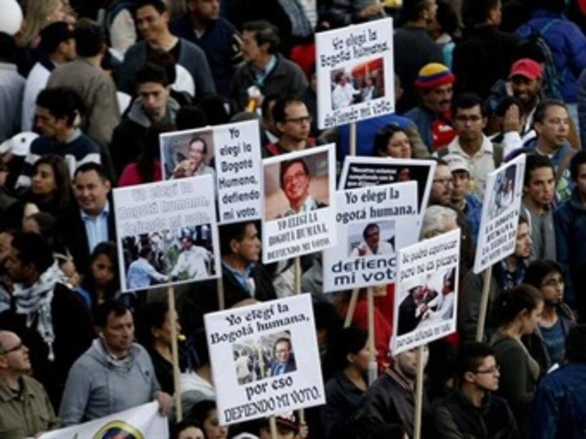 En Cali marcharán hoy por alcalde de Bogotá Gustavo Petro