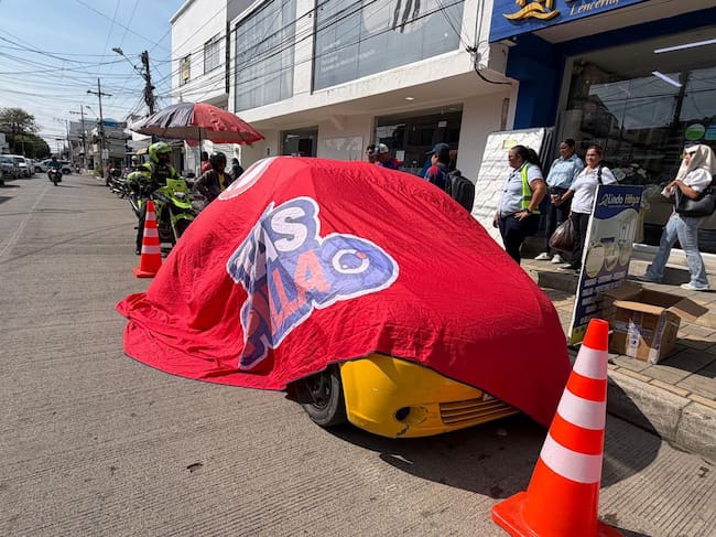 En Montería ponen en marcha ‘Tas Pillao’ para contrarrestar el mal parqueo en el centro de la ciudad. Foto: prensa Alcaldía de Montería.