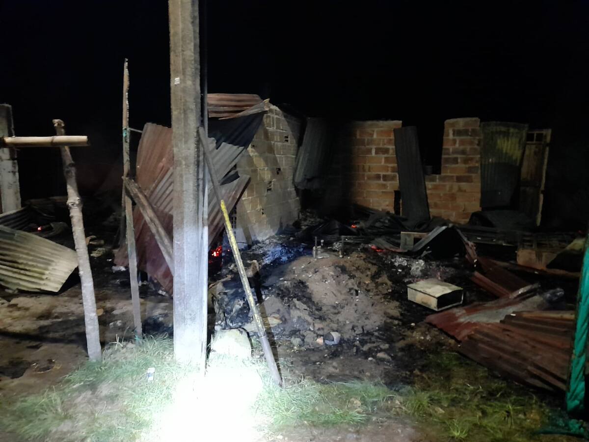 Incendio estructural en zona rural de Pitalito solo dejo daños materiales