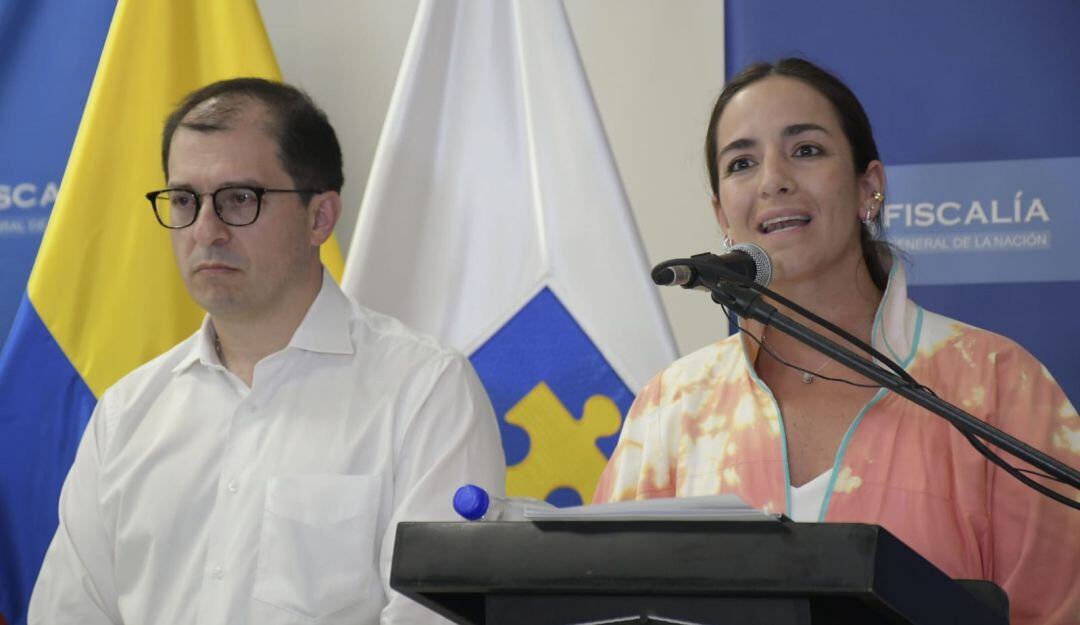 Fiscal Francisco Barbosa y directora del ICBF, Lina Arbeláez