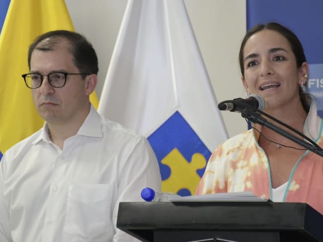 Fiscal Francisco Barbosa y directora del ICBF, Lina Arbeláez