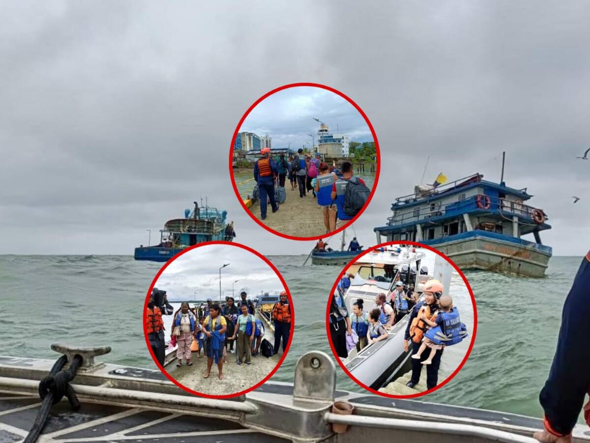Armada rescata a 13 personas que estuvieron nueve horas a la deriva en el Pacífico colombiano