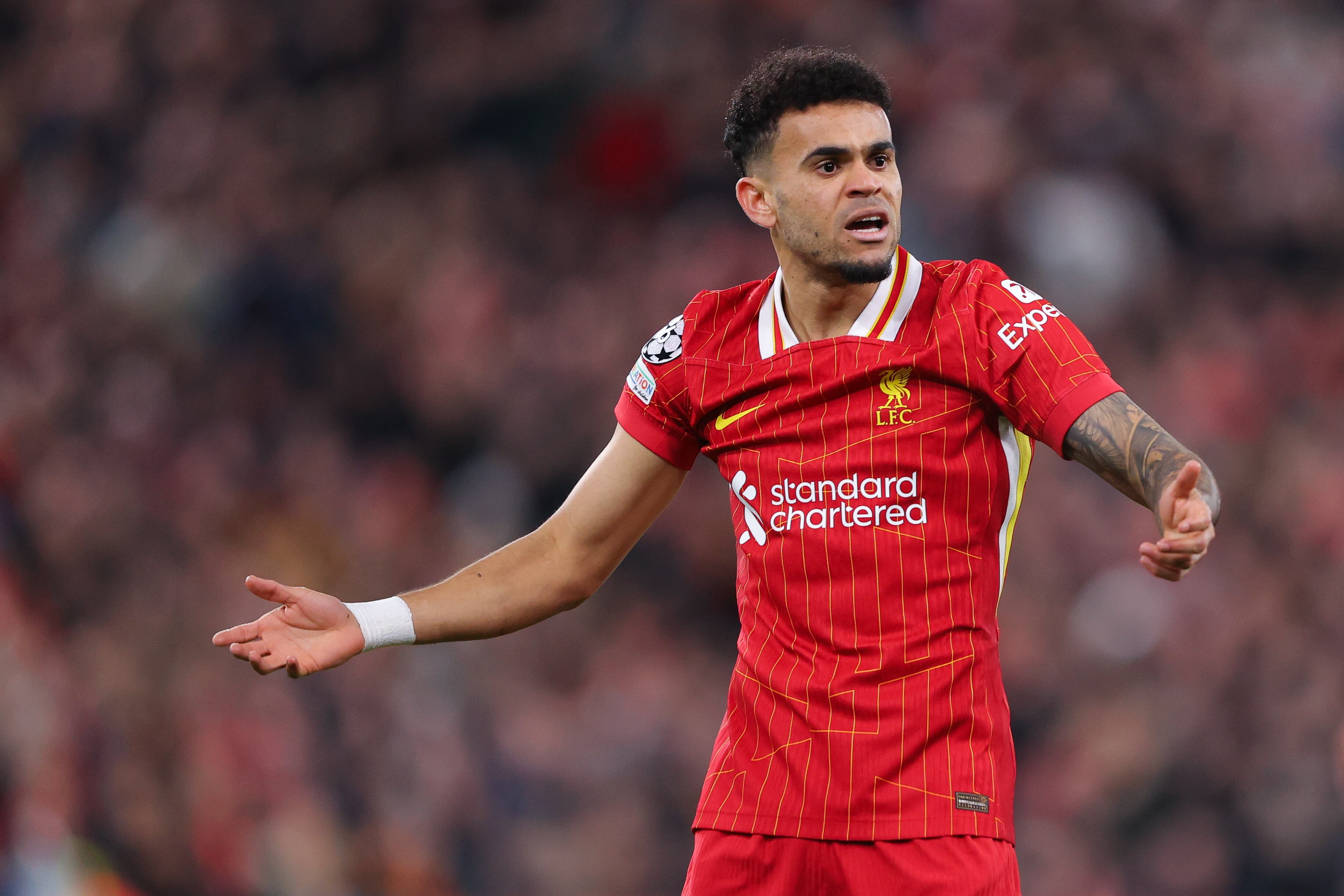Luis Díaz con el Liverpool - Getty Images