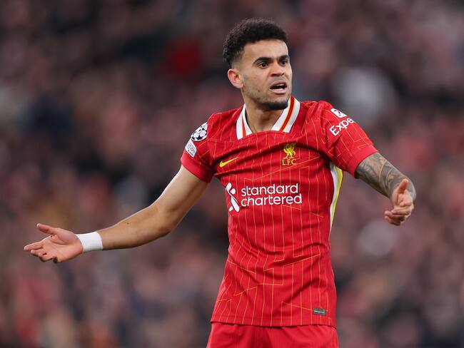 Luis Díaz con el Liverpool - Getty Images