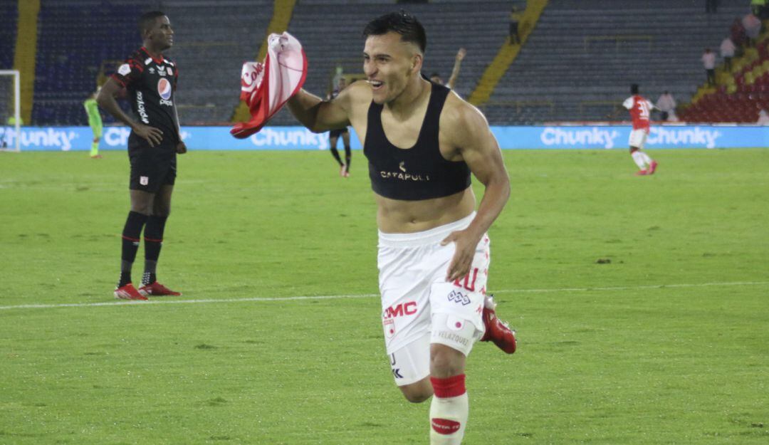 Jhon Velásquez con Santa Fe en 2021