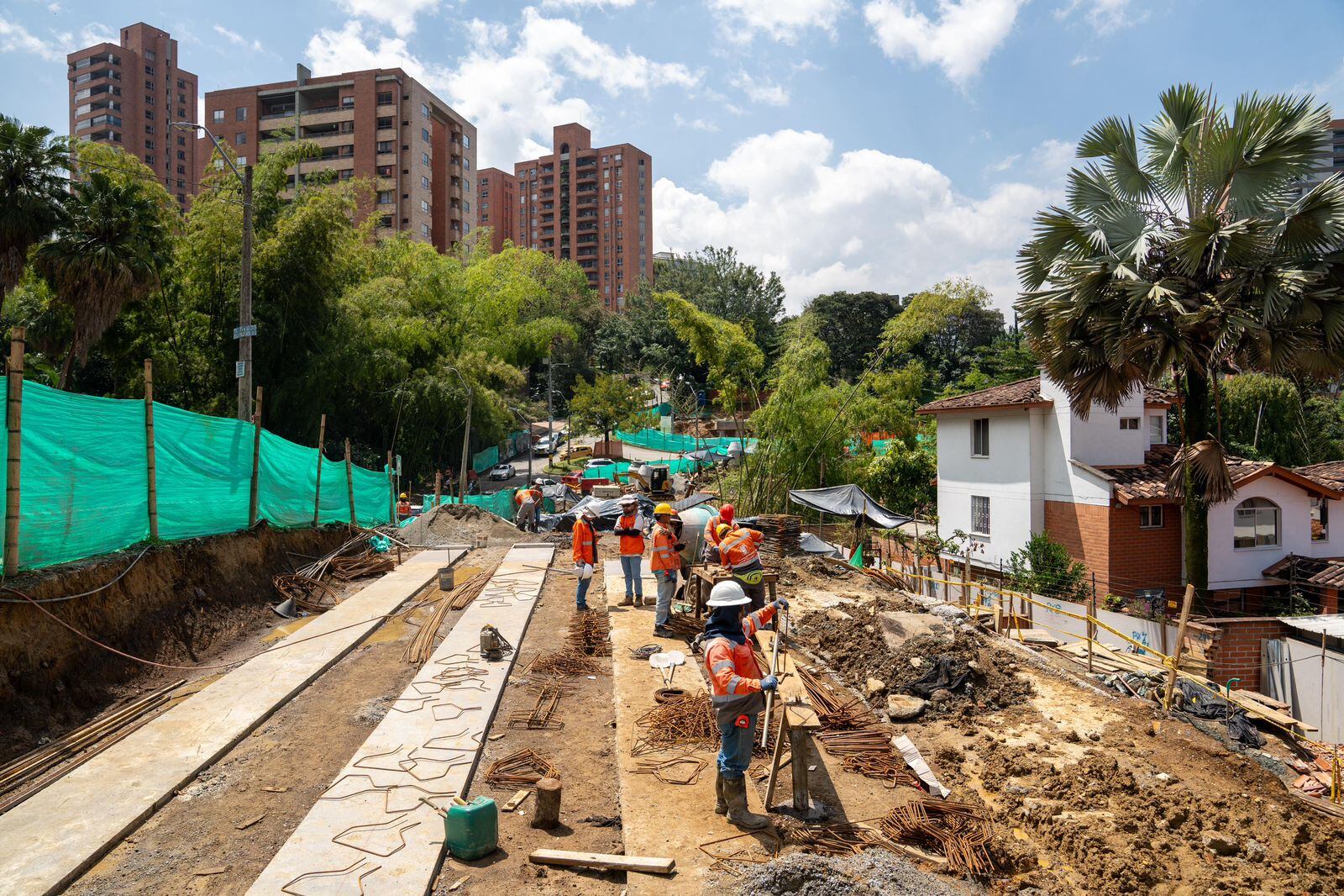 Ampliación de la Avenida 34 en Medellín. Cortesía: Alcaldía de Medellín.