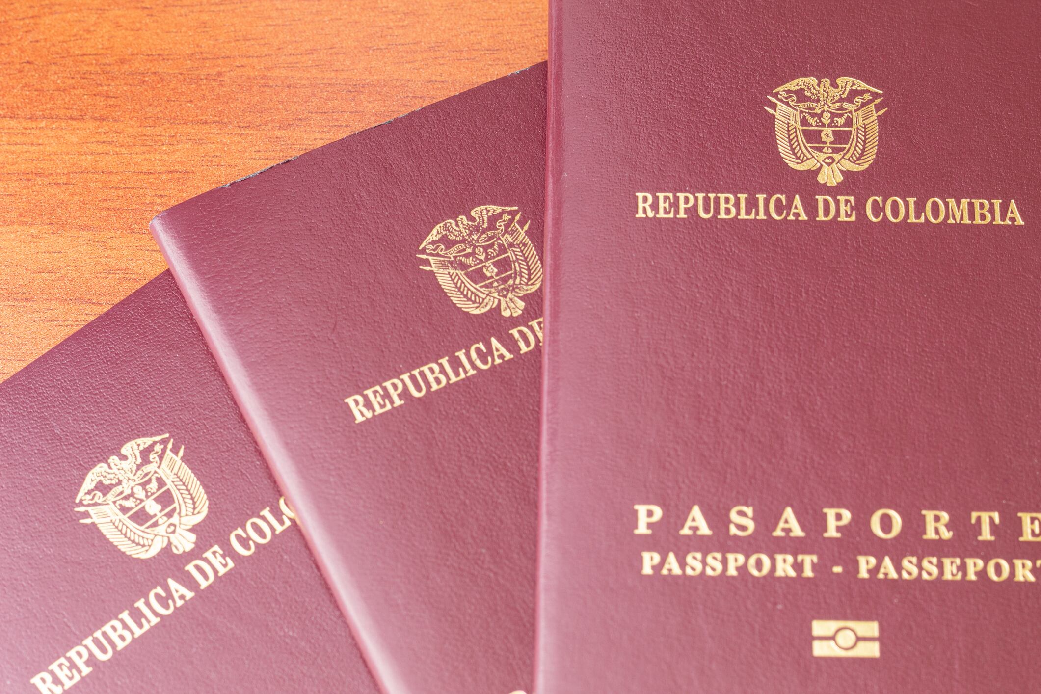 Pasaporte colombiano. I Foto: Getty Images.
