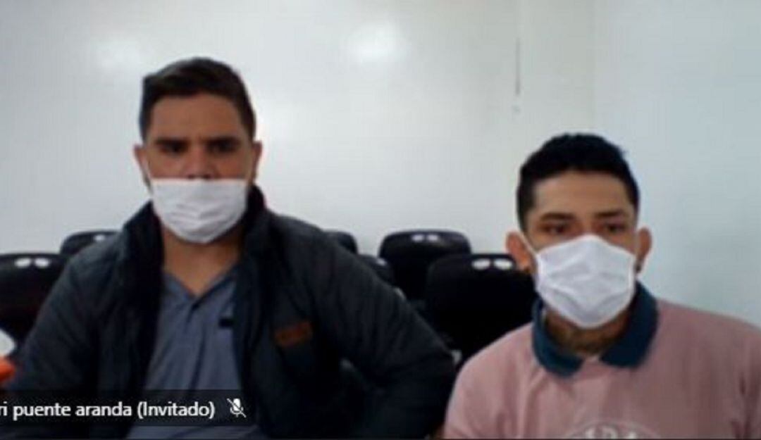 Alias 'Porky' (Izquierda) y alias 'Ángelo', procesados por el crimen de Natalia Castillo.